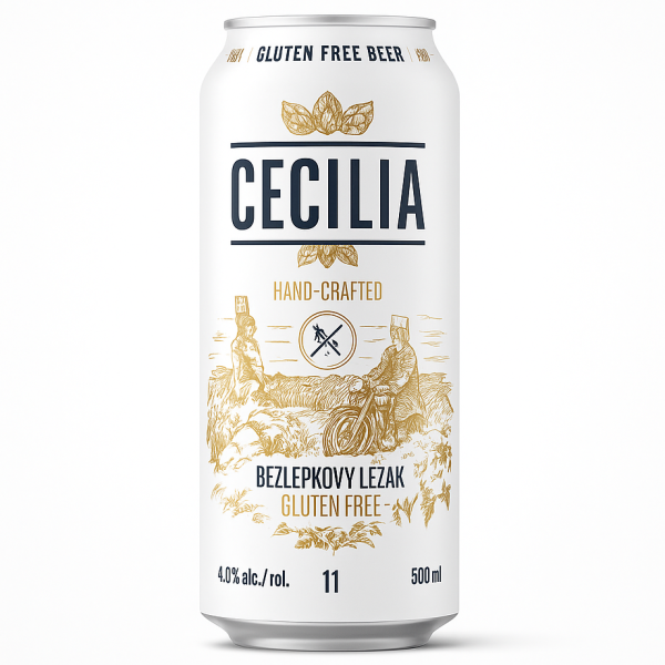 Rohozec, Cecilia Bezlepkový Ležiak 4,8 %, 0,5 l plech